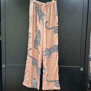 Victoria's Secret Satin Pants with Animal Print
